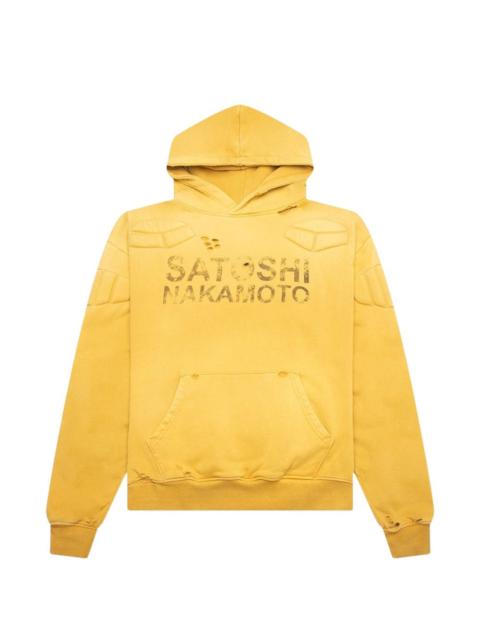SATOSHI NAKAMOTO Moto logo hoodie