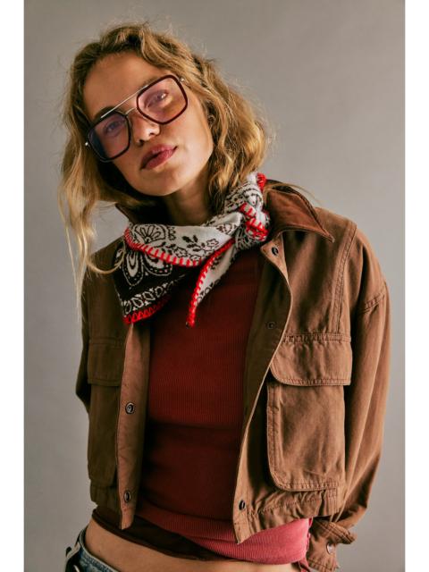 FREE PEOPLE Carmen Knitted Triangle Bandana