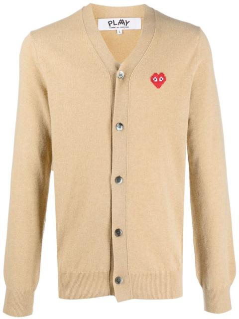 Comme des Garçons PLAY logo-knit wool cardigan