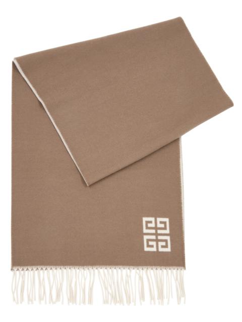 Givenchy 4G logo-intarsia wool scarf