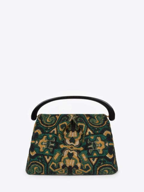Dries Van Noten PLEATED JACQUARD BAG