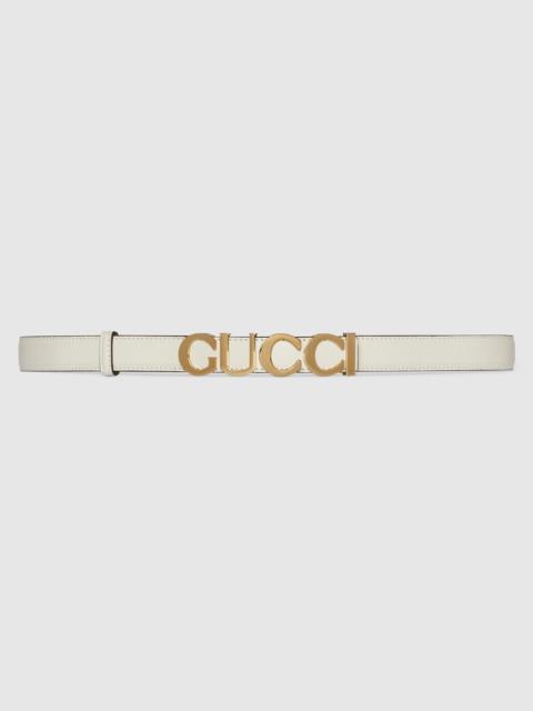Gucci buckle thin belt