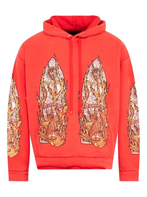 WHO DECIDES WAR kangaroo-pocket hoodie