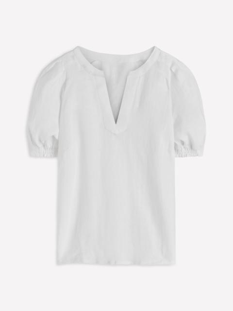 BODEN Rae Linen Top-White
