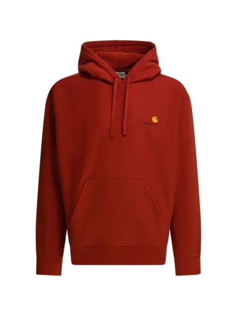 Carhartt WIP American Script logo-embroidered drawstring hoodie