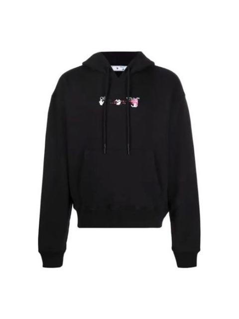 Off-White Acrylic Arrow Over Hoodie 'Black Fuchsia' OMBB037F21FLE0151032