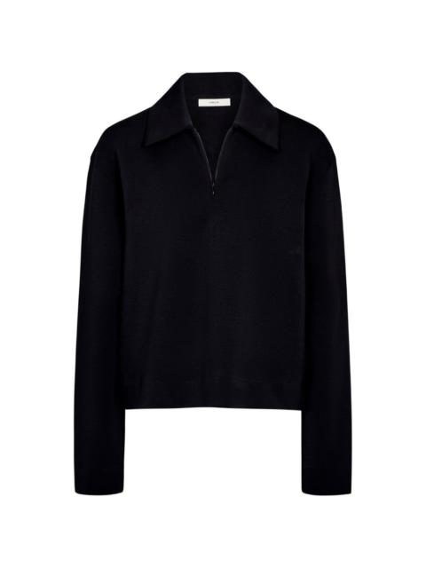 Vince collared zip polo shirt