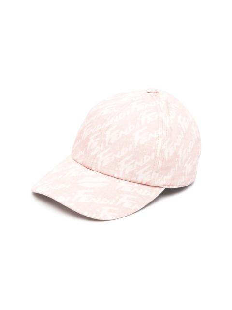 FENDI logo-print cap