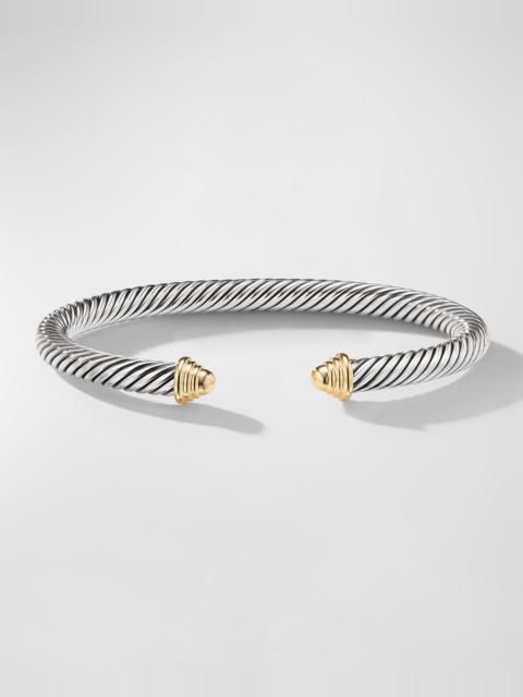 DAVID YURMAN Cable Bracelet in Silver with 14K Gold, 5mm