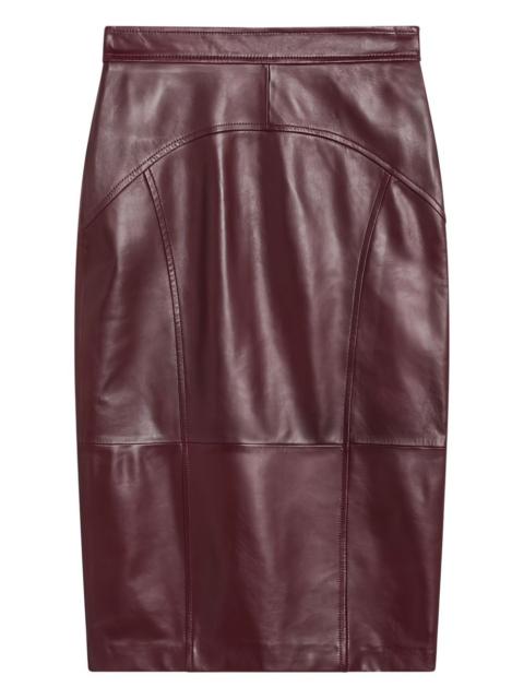 Max Mara leather pencil skirt
