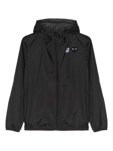 Comme des Garçons PLAY x K-Way zipped hooded jacket