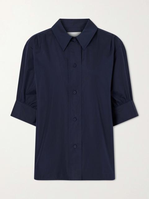 Jil Sander Gathered Cotton-poplin Shirt