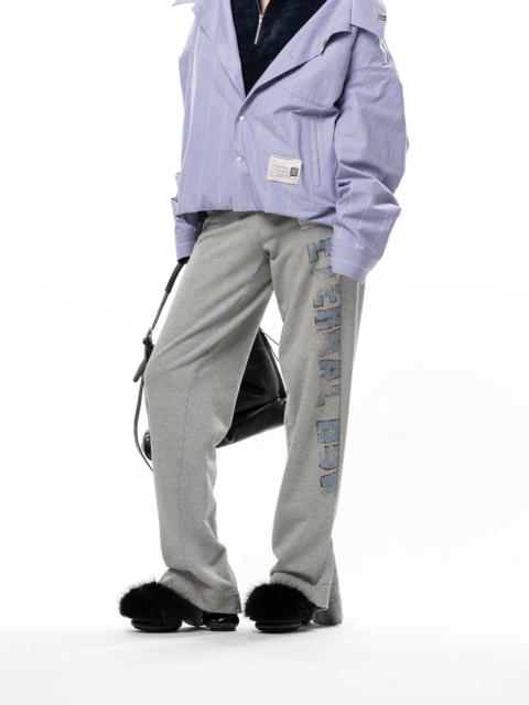 Maison MIHARAYASUHIRO Folded College Logo Sweat Pants