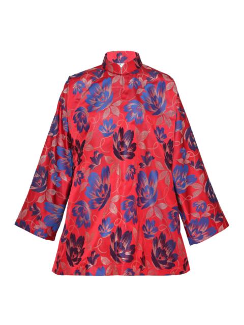 Comme des Garçons Comme des Garçons Polyester Jacquard Flower Pattern Jacket