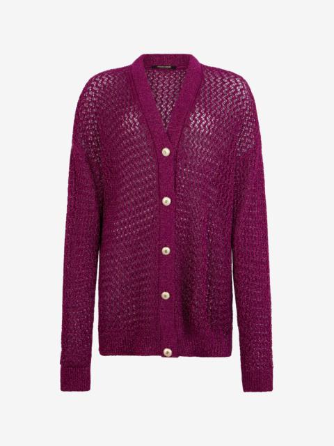 Lurex knit cardigan