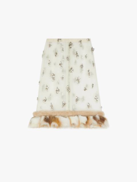 Givenchy SKIRT IN CRYSTALS EMBROIDERED TULLE
