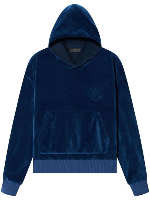 AMIRI velour 파우치 포켓 후드