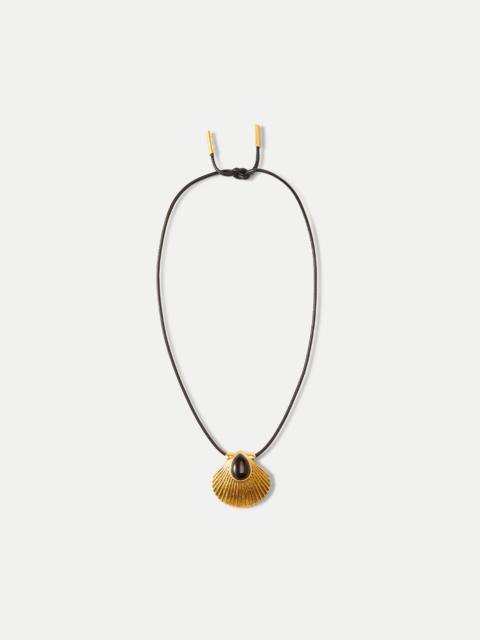 VERONICA BEARD SHELL CORD NECKLACE