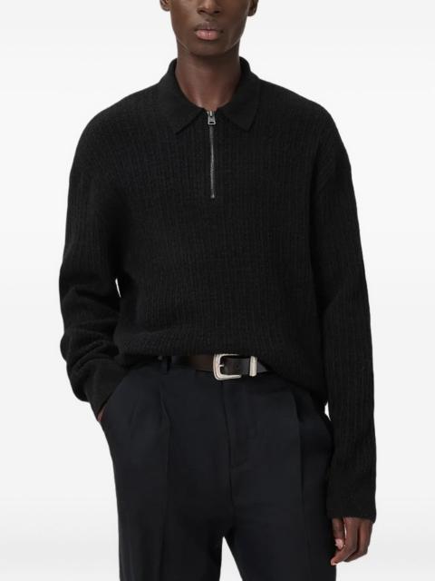 ALLSAINTS Wren frayed-edge single-breasted blazer
