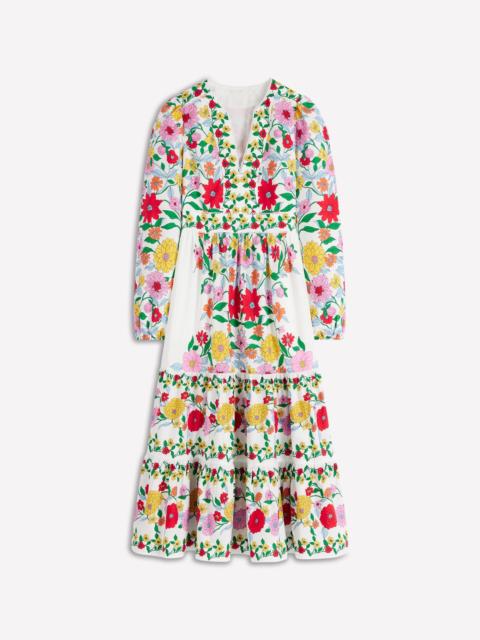 BODEN Violet Midi Dress-Multi, Dahlia Trail