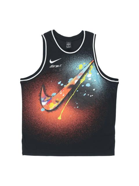 Nike Nike Men's 2021 Summer New Colorful Logo Top Sleeveless T-shirt Multicolor DJ5217-010