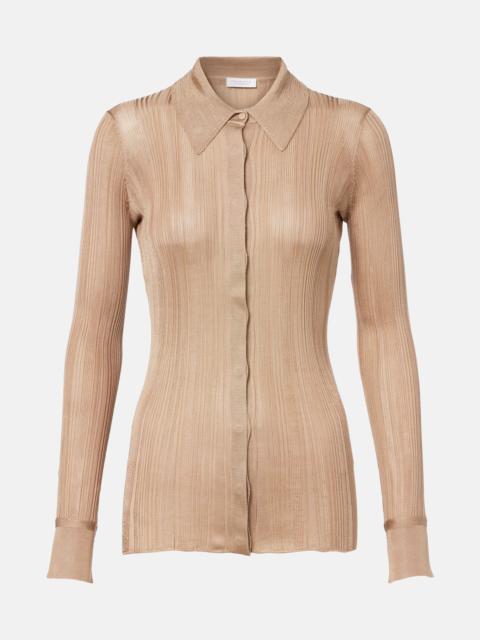 GABRIELA HEARST Tamar knitted silk shirt