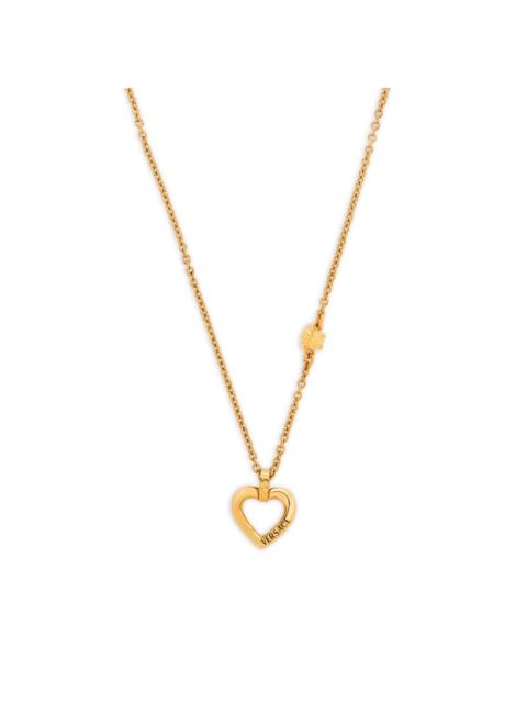 Medusa heart pendant necklace