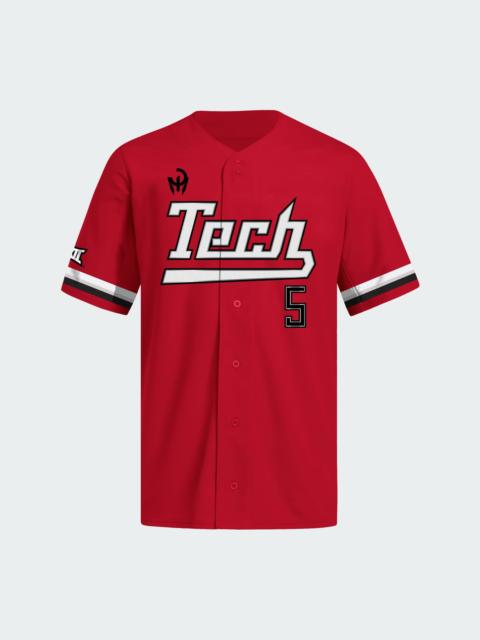 adidas Texas Tech x Mahomes Full Button Jersey