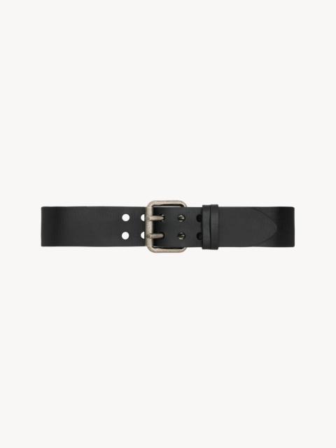 SAINT LAURENT MOTORCYCLE WIDE BELT IN LEATHER
