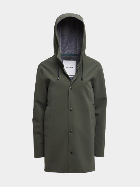 Stutterheim Stockholm Matte Raincoat Dark Green