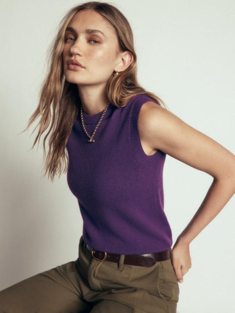 BODEN Elsie Cashmere Tank-Deep Grape