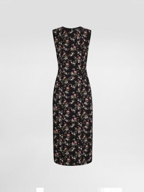 Dolce & Gabbana Small floral-print charmeuse dress