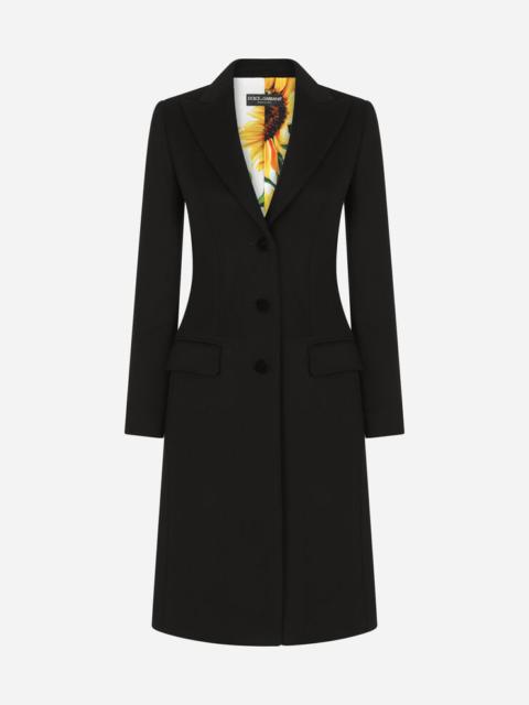 Dolce & Gabbana Single-breasted wool and cashmere coat