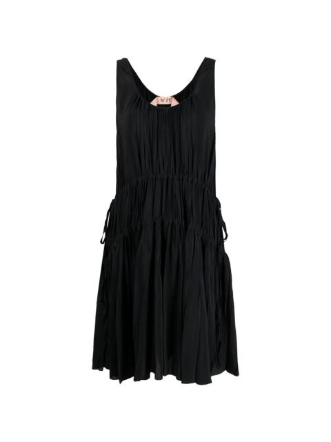 N°21 pleated tiered dress