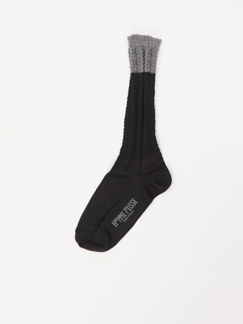ISSEY MIYAKE Churros Socks — Charcoal