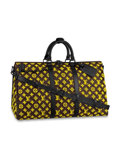 Louis Vuitton Louis Vuitton Keepall Triangle Bandouliere Monogram Tuffetage 50 Yellow