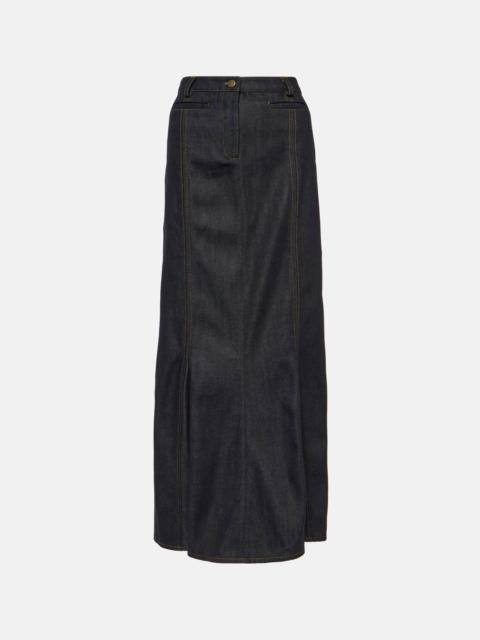 AYA MUSE Alis denim maxi skirt