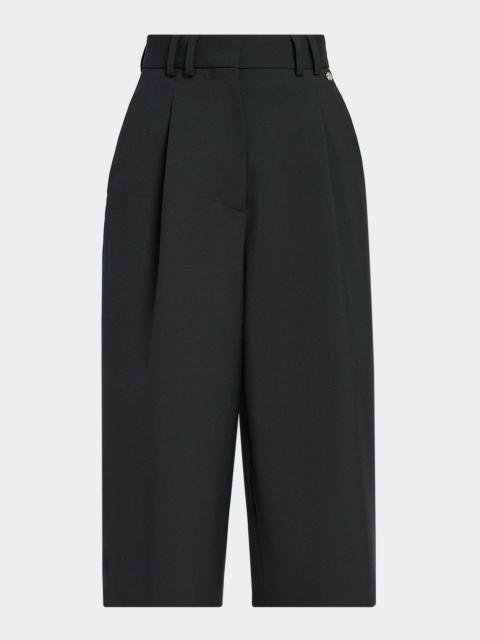 AMIRI Pleated Wide-Leg Bermuda Shorts
