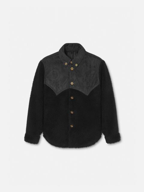 VERSACE Barocco Silhouette Fleece Jacket