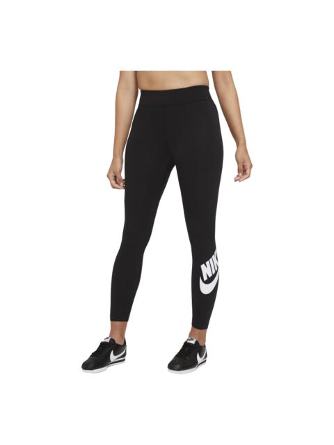 Nike (WMNS) Nike Sportswear Essential Casual Sports High Waist Gym Yoga Leggings Black CZ8529-010