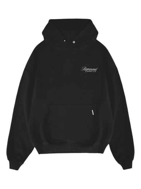 REPRESENT Men's Owners Club Script Hoodie - Black