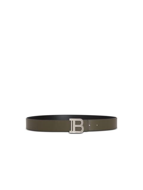 Balmain Reversible leather B-Belt