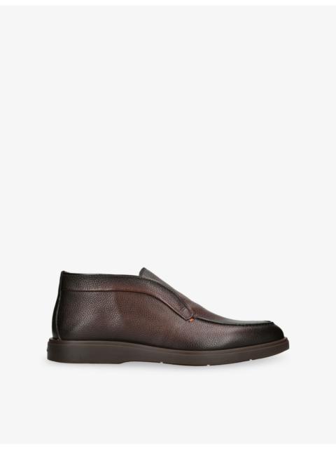 Santoni Detroit Leather Loafers