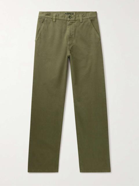 Straight-Leg Cotton-Gabardine Chinos