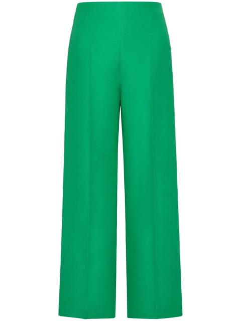 Valentino wide-leg wool-silk trousers