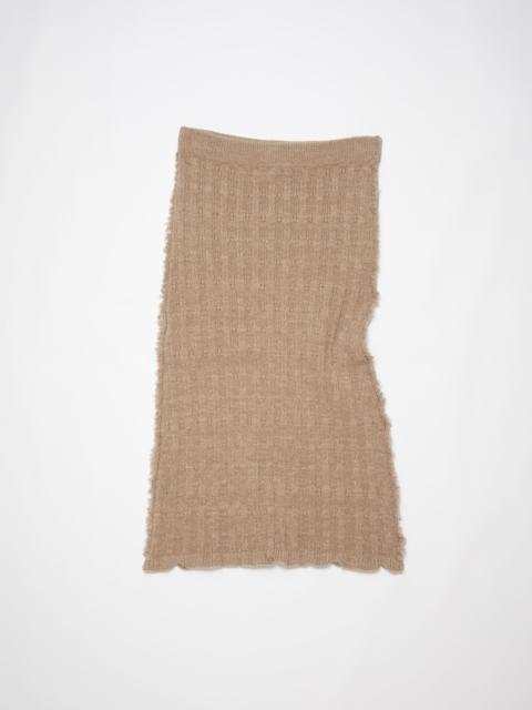 Acne Studios Knitted skirt - Toffee brown