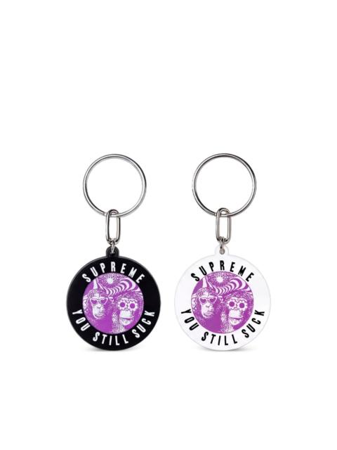 Supreme You Still Suck graphic-print keyring