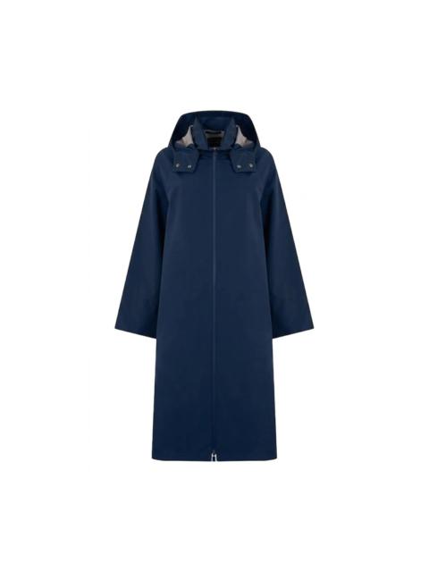 Herno Herno Long Trench Coat Blue Polyester