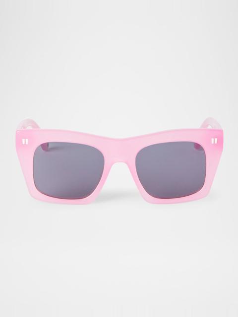 Off-White Selma Logo Square Sunglasses