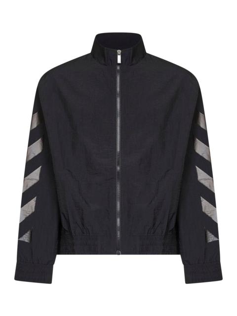Off-White Black nylon Glossy Arrow tracktop